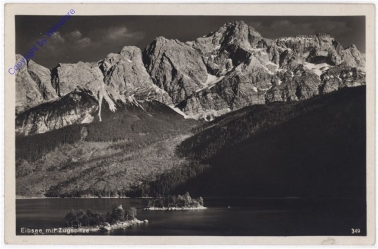 Eibsee, mit Zugspitze