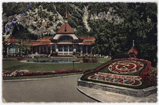 ak193393 Interlaken, Kursaal mit Blumenuhr
