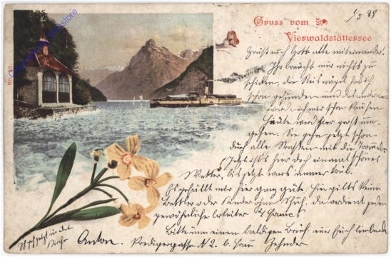 ak193402 Vierwaldstättersee, Gruss vom