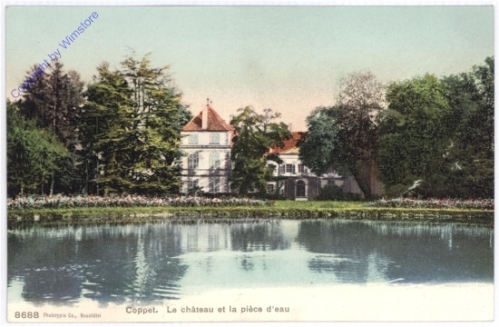 Coppet, Le Chateau et la piece d'eau