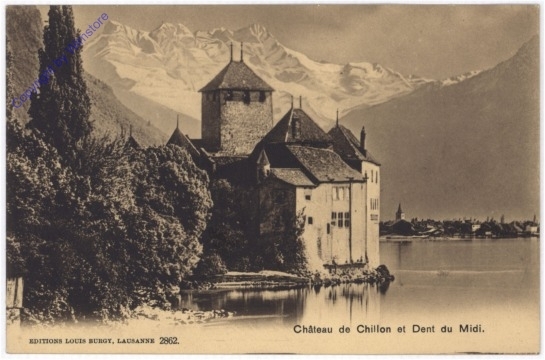 Chateau de Chillon et Dent du Midi