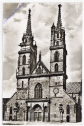 ak193511 Basel, Münster Frontansicht