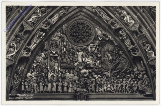 ak193536 Bern, Münsterportal, Das jüngste Gericht