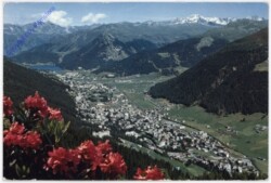 ak193557 Davos, gegen Rhätikonkette und Pischahorn