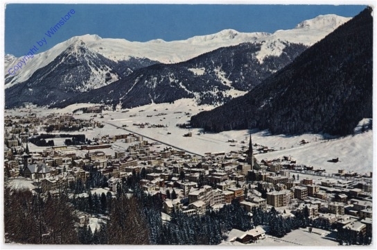 Davos, Blick auf Seehorn, Pischahorn und Bühlenberg