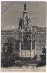 ak193578 Genf, Monument Brunswick et le Mont-Blanc