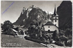 Grindelwald, Kirche und Wetterhorn