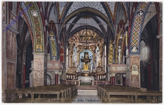 Lugano, Interno della Cattedrale di S. Lorenzo