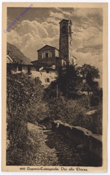 Lugano, Castagnola, Via alle Chiesa