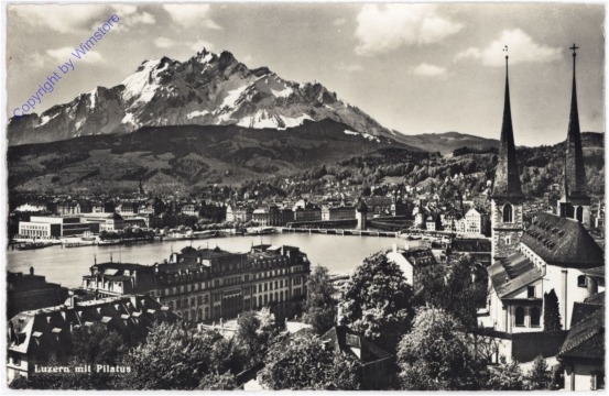 ak193598 Luzern, mit Pilatus