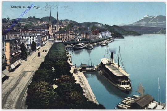 ak193600 Luzern, u. die Rigi