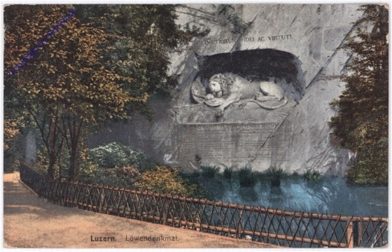 ak193603 Luzern, Löwendenkmal