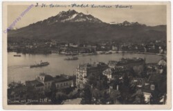 Luzern, mit Pilatus