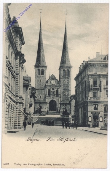 ak193615 Luzern, Die Hofkirche