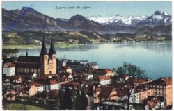 Luzern, und die Alpen