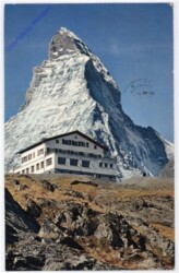 Zermatt, Hotel Schwarzsee mit Matterhorn