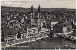 Zürich, mit Grossmünster
