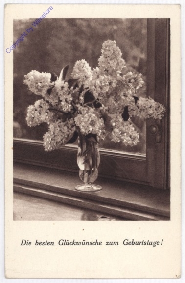 ak193774 Fliederstrauß, Geburtstag