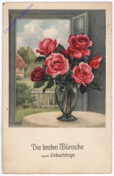 ak193786_2 Kinder mit Blumen, Geburtstag
