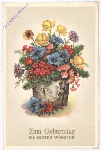 ak193800 Bunter Strauß, Geburtstag