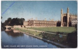 Cambridge, Clare College and King's College Chapel