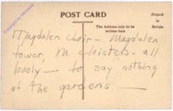 Oxford, The Cloisters, Magdalen College