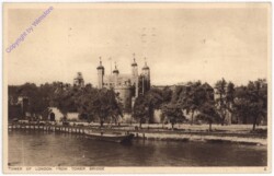 London, Tower of London from Tower Bridge