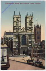 London, Westminster Abbey and Victoria Tower
