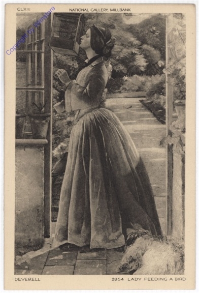 London, National Gallery Millbank, Lady feeding a bird
