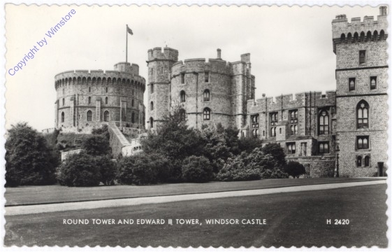 Windsor, Windsor Castle, Round Tower and Edward III Tower