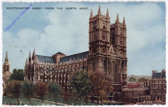 London, Westminster Abbey from the north west