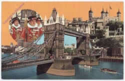 London, Tower and Tower Bridge with Yeoman Warders