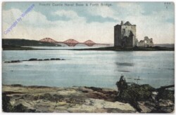 ak194094 Rosyth Castle Naval Base & Forth Bridge