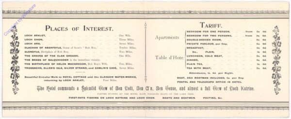 ak194096a Loch Katrine, Stronachlachar Hotel