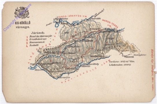 Kis-Küküllö, Karte