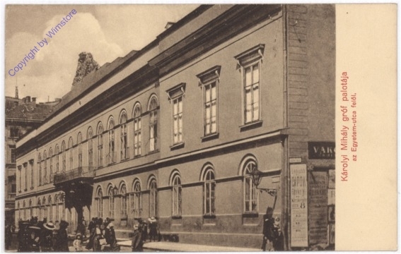 Budapest, Karolyi Mihaly grof palotaja
