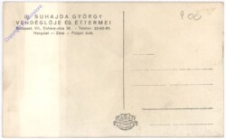 Budapest, Suhajda György Vendeglöje es Ettermei