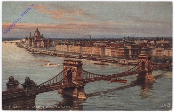 Budapest, Die Kettenbrücke mit dem Rudolfsquai