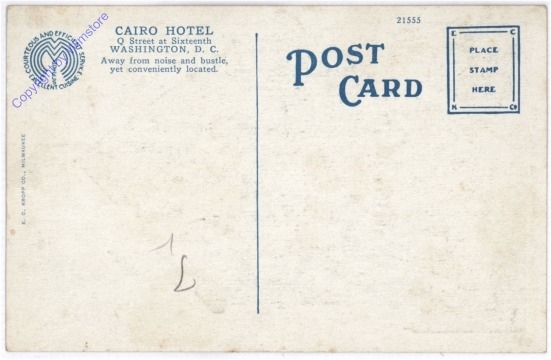 Washington, D.C.: Cairo Hotel