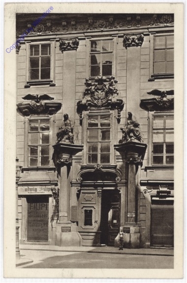 Wien 1, Rathaus, Fassadenteil am alten Rathaus