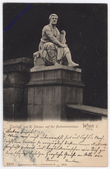 Wien 1, Parlament, Tacticus auf der Parlamentsrampe