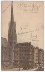 Wien 1, Graben, Riedl's Hotel Royal