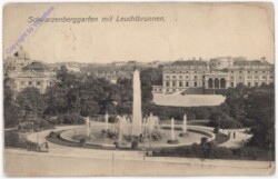 Wien 1, Schwarzenbergplatz mit Leuchtbrunnen