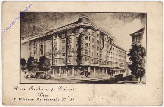 ak194638 Wien 4, Hotel Erzherzog Rainer, Wiedner Hauptstrasse