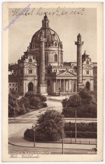 ak194639 Wien 4, Karlskirche
