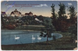 Wien 19, Türkenschanzpark mit Krankenhaus der Wiener Kaufmannschaft