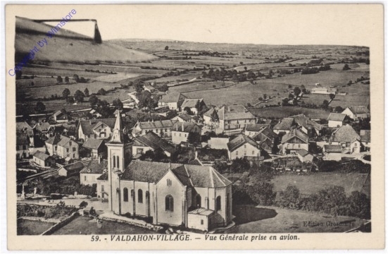 Valdahon-Village, Vue Generale prise en avion