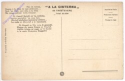 Roma (Rom), Risorante A la Cisterna