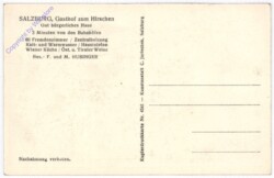 Salzburg, Gasthof zum Hirschen