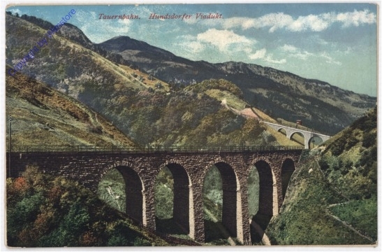 ak194821 Bad Gastein, Tauernbahn, Hundsdorfer-Viadukt
